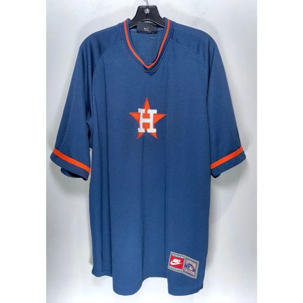 vintage Nike Cooperstown Collection Houston Astros baseball warmup pullover size